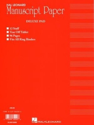 Deluxe Manuscript Pad 96 Pages (Red Cover) Australian