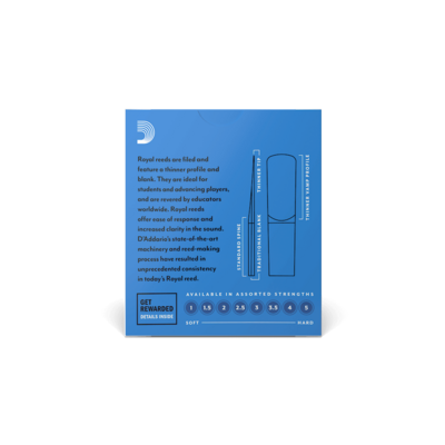 SOPRANO SAX Reed 1.5 Single Rico Royal by D&#39;Addario