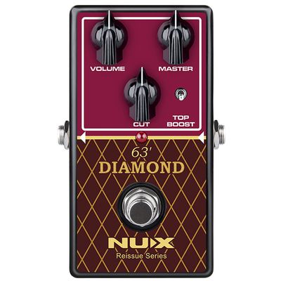NU-X Reissue Series 63' Diamond Overdrive Effects Pedal A Revival of the Beloved VOX AC-30