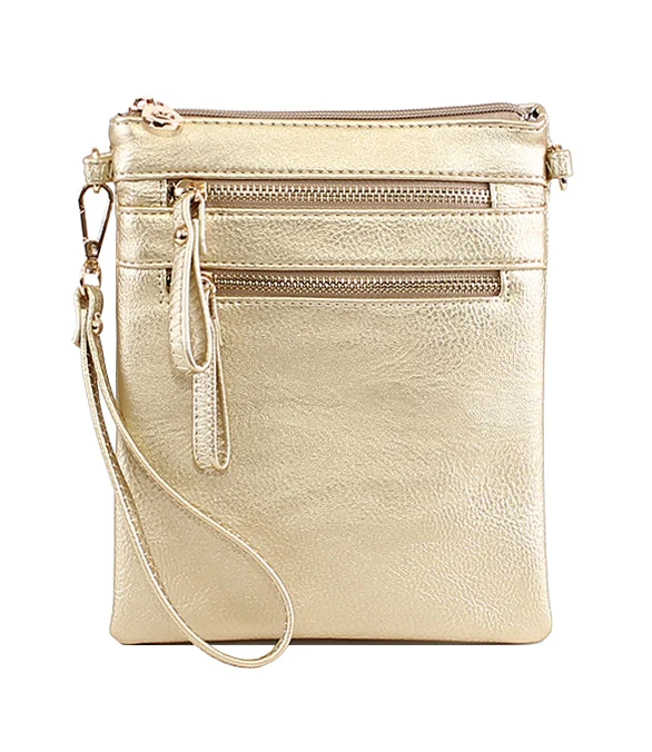 Gold Messenger Bag