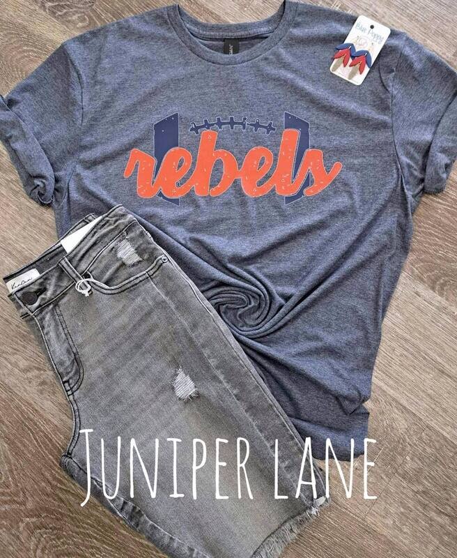 Rebel Football Tee