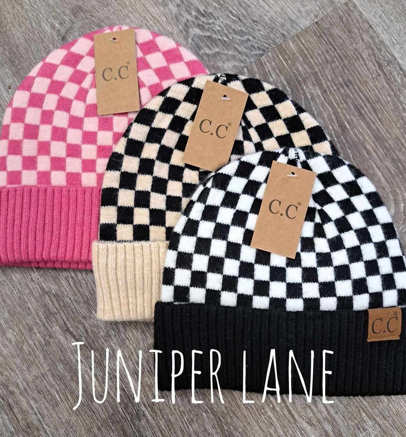 CC Checkered Beanie