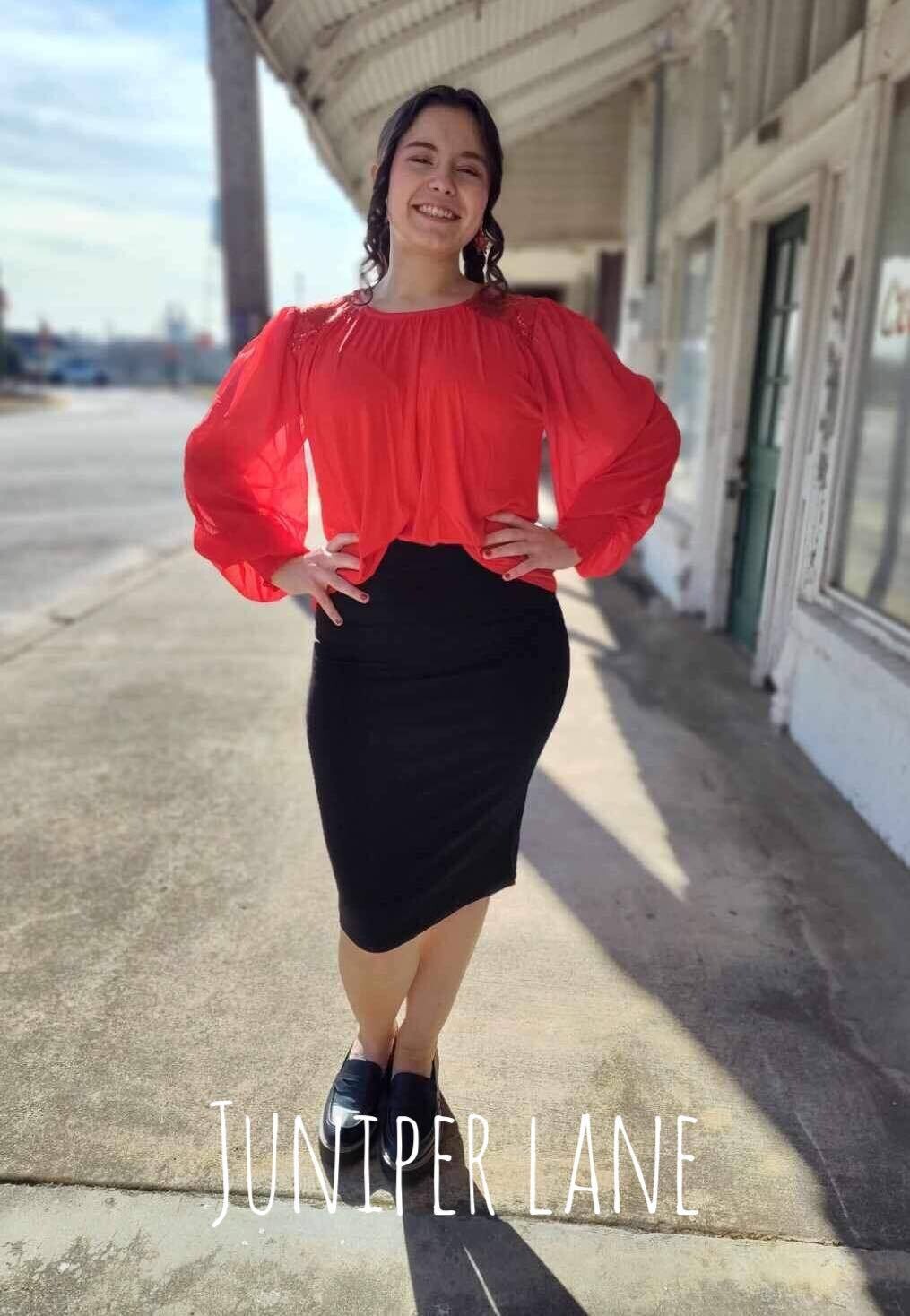 Ponte Pencil Skirt