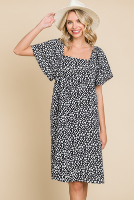 Sq Neck Dress