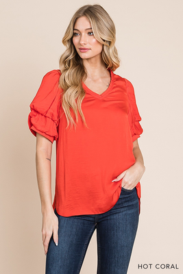 Bubble Slv Top