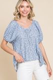 Floral Eyelet Top