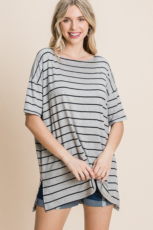 Striped Jersey Top