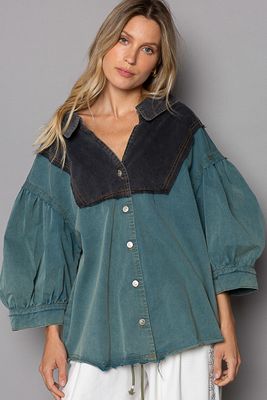 Balloon Slv Shacket