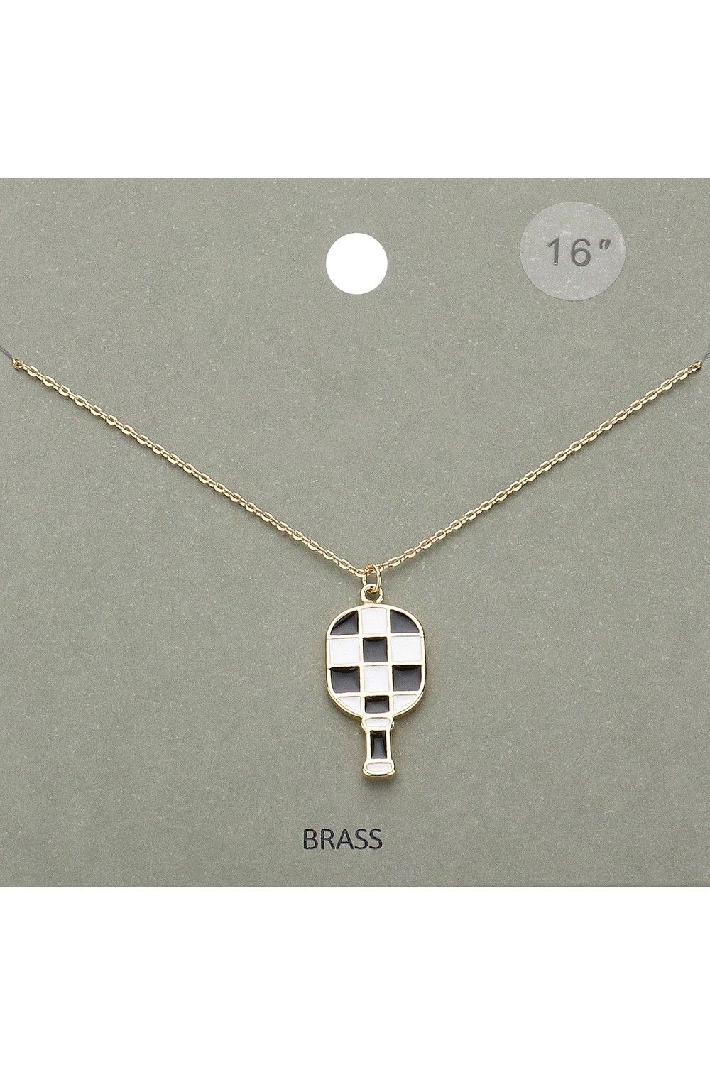 Enamel PB Necklace