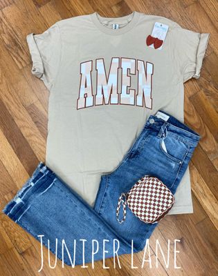Amen Checker Tee