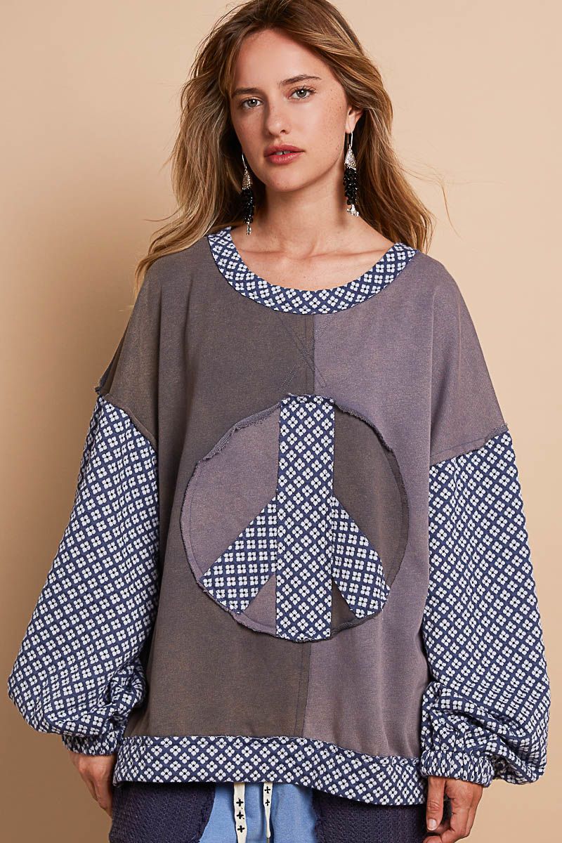 Print Peace Sweat Print Peace Sweat