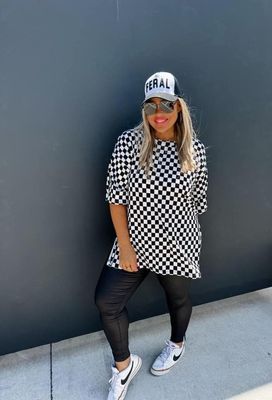 Bold Check Top