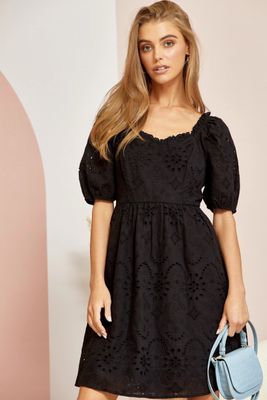 Cotton Eyelet Dress