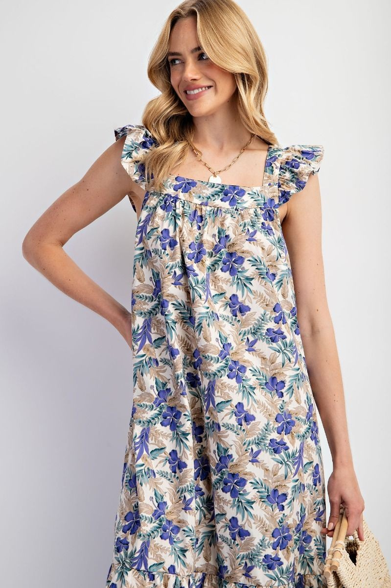 E Ruffle Trop Dress
