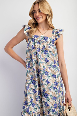 E Ruffle Trop Dress