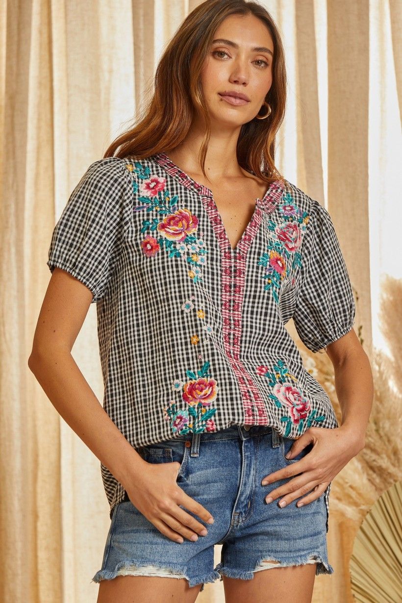 AXU Gingham Top
