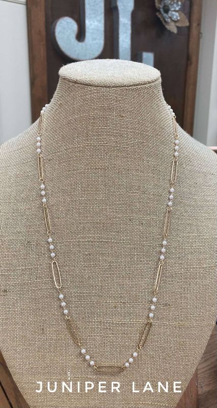 36" Paper Clip Pearls