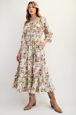 E Floral Maxi