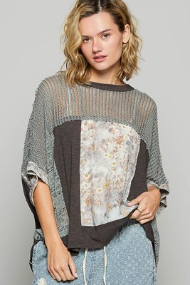 Floral Rib Top
