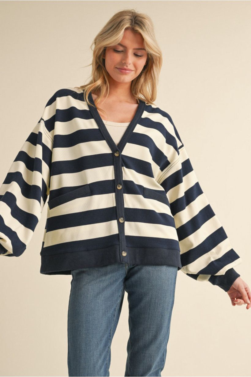 J Stripe Cardi