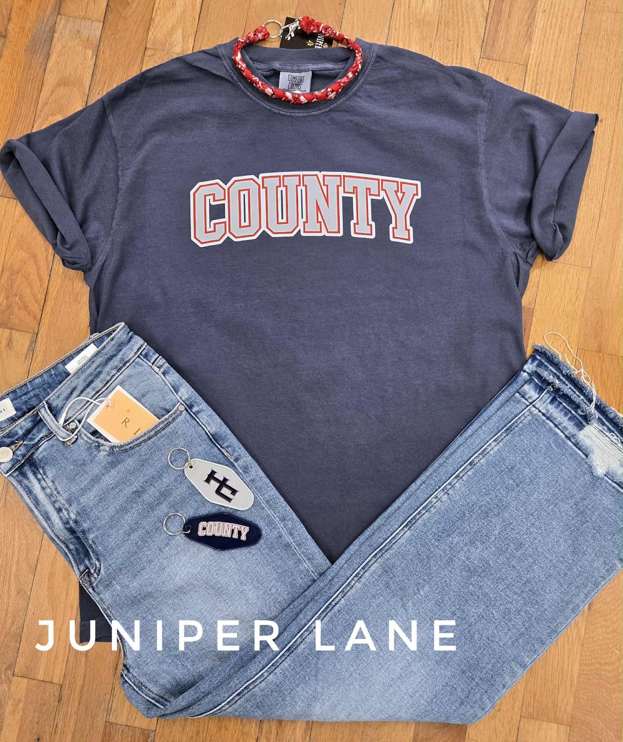 Navy County Tee