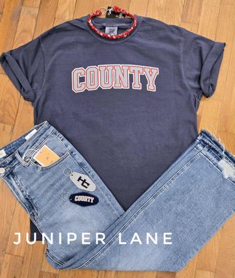Navy County Tee