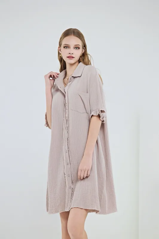NF Gauze Shirt Dress NF Gauze Shirt Dress