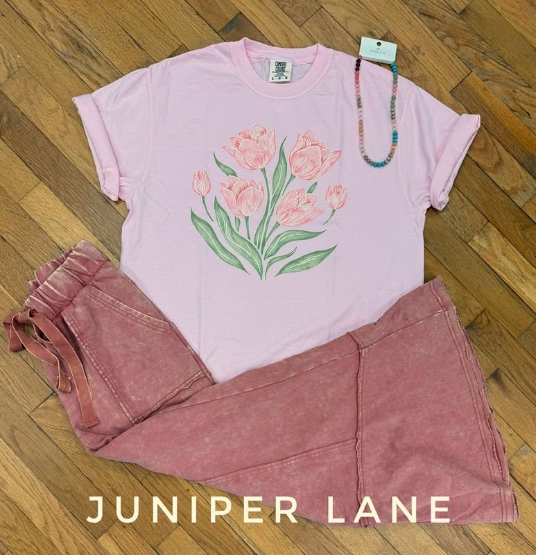 Pink Flower Tee