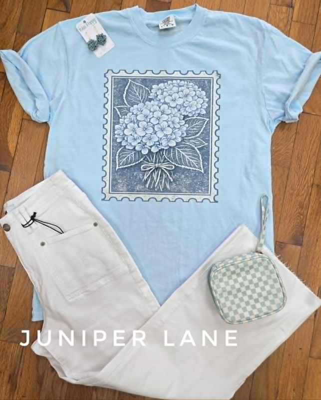 Blue Flower Tee