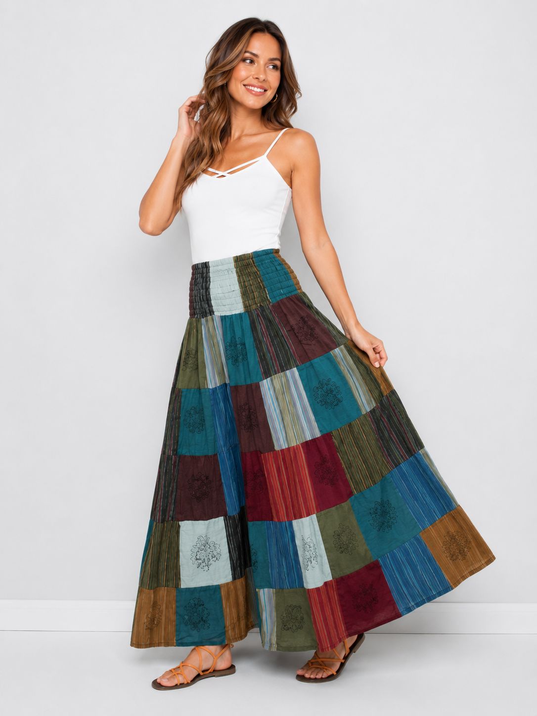 Patchwork Cotton Maxi Patchwork Cotton Maxi