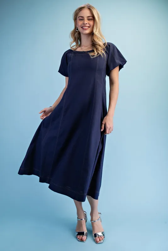 G Linen Flare Dress