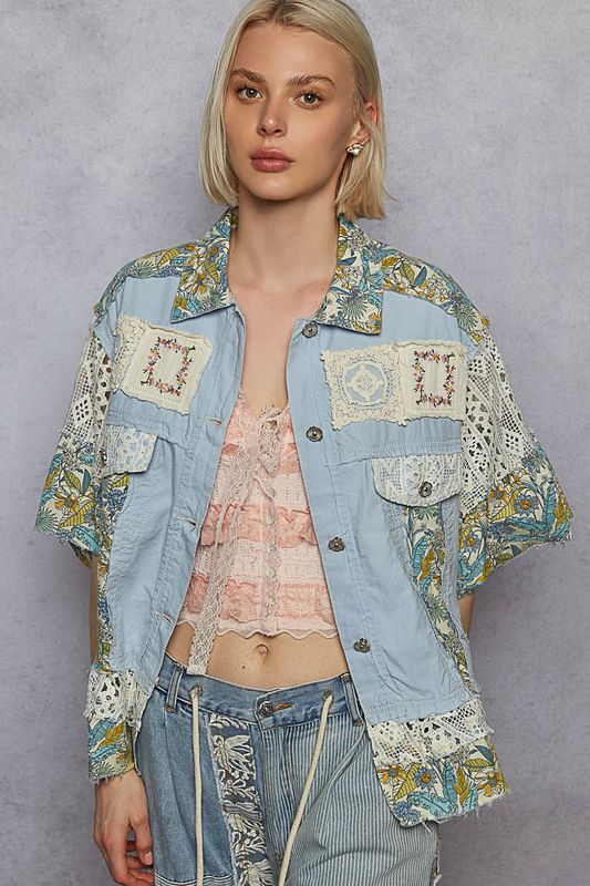 Patchwork Denim Jacket