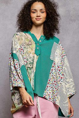 Patchwork Waffle Top Patchwork Waffle Top