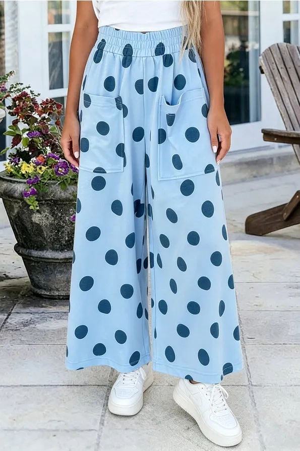 Dot Wide Leg Pants Dot Wide Leg Pants