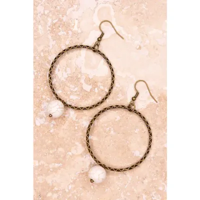 Olivia Earrings White