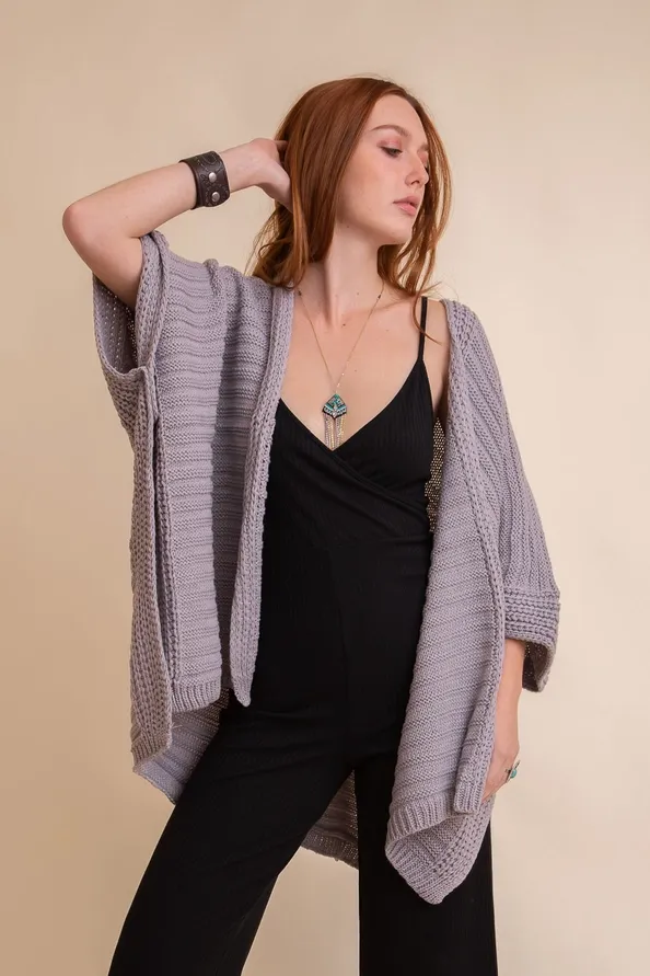 Ribbed Ruana