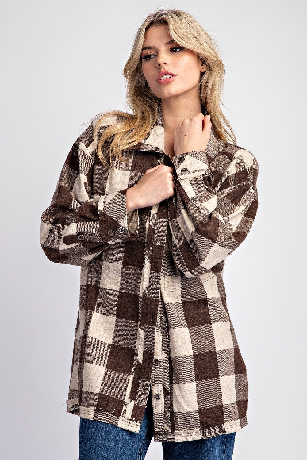 E Plaid Shacket E Plaid Shacket