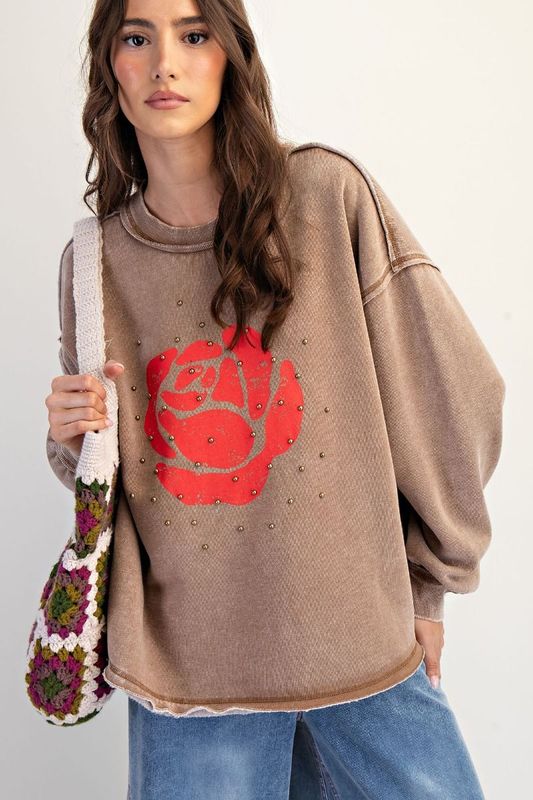 Rose Stud Crew Rose Stud Crew