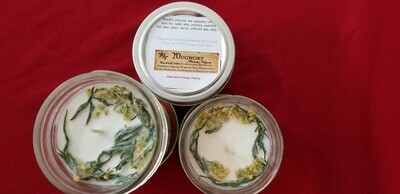 4 OZ Mugwort and Goldenrod Candle used for Clairvoyance