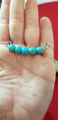 Blue Howlite Necklace Reduce Fears and Anxiety
