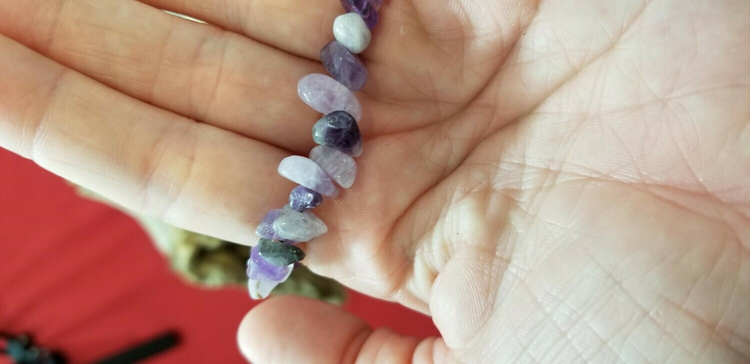 Amethyst Bracelet 9 inch Relieves Fear and Anxiety