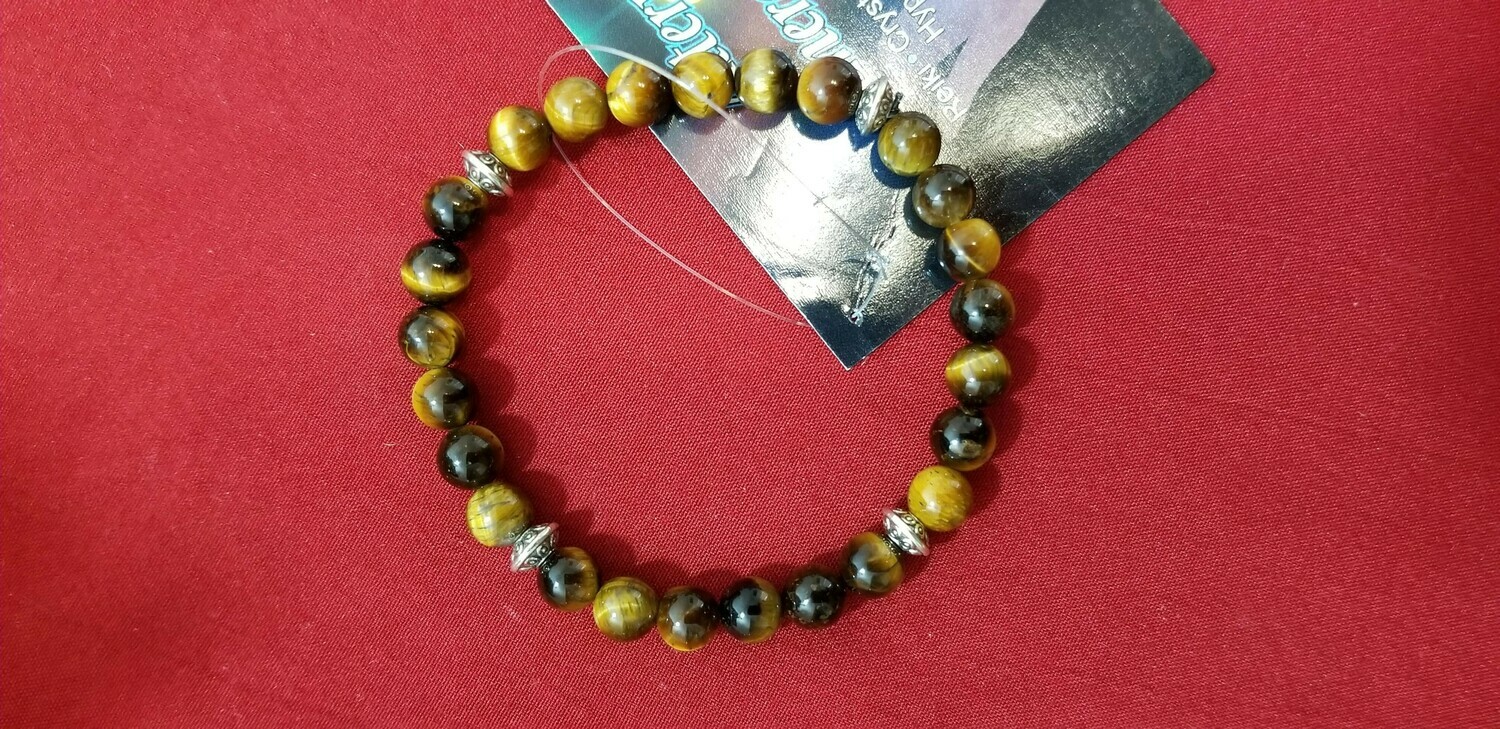 Tigers Eye Bracelet 7 inches Grounding and release fear and anxiety