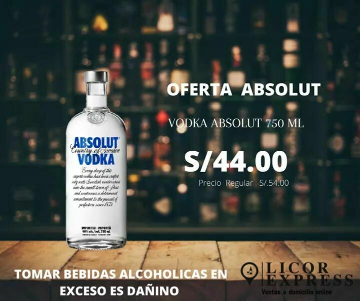 Vodka Absolute 750 ml