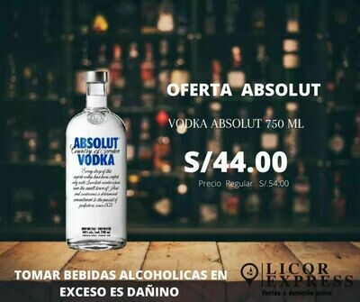 Vodka Absolute 750 ml