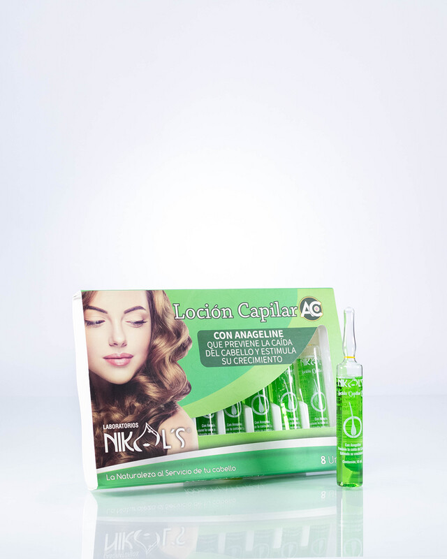 LOCIÓN PARA EL CABELLO x 15ml (CAJA X 8 AMPOLLAS)