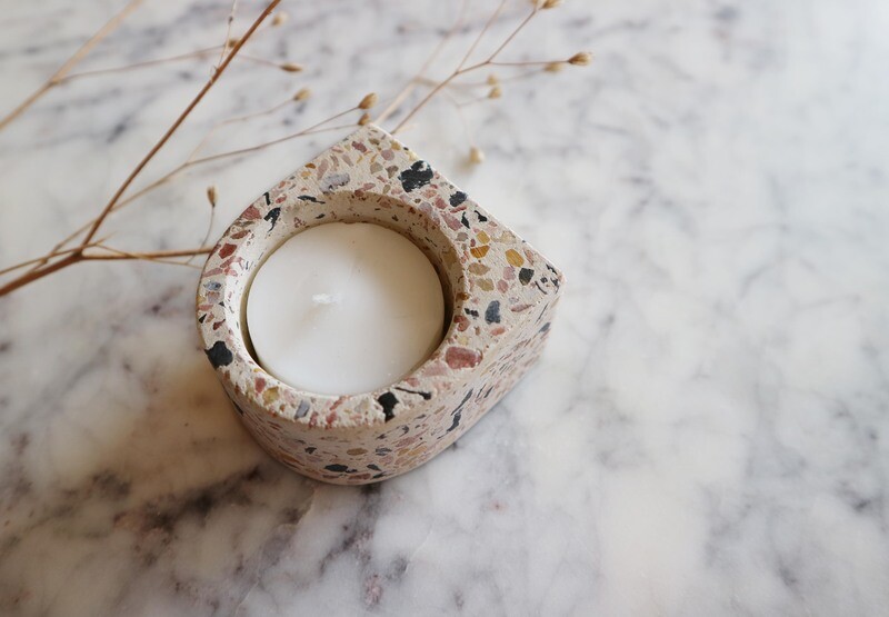 Atelier Pierre theelicht mini terrazzo light Atelier Pierre theelicht mini terrazzo light