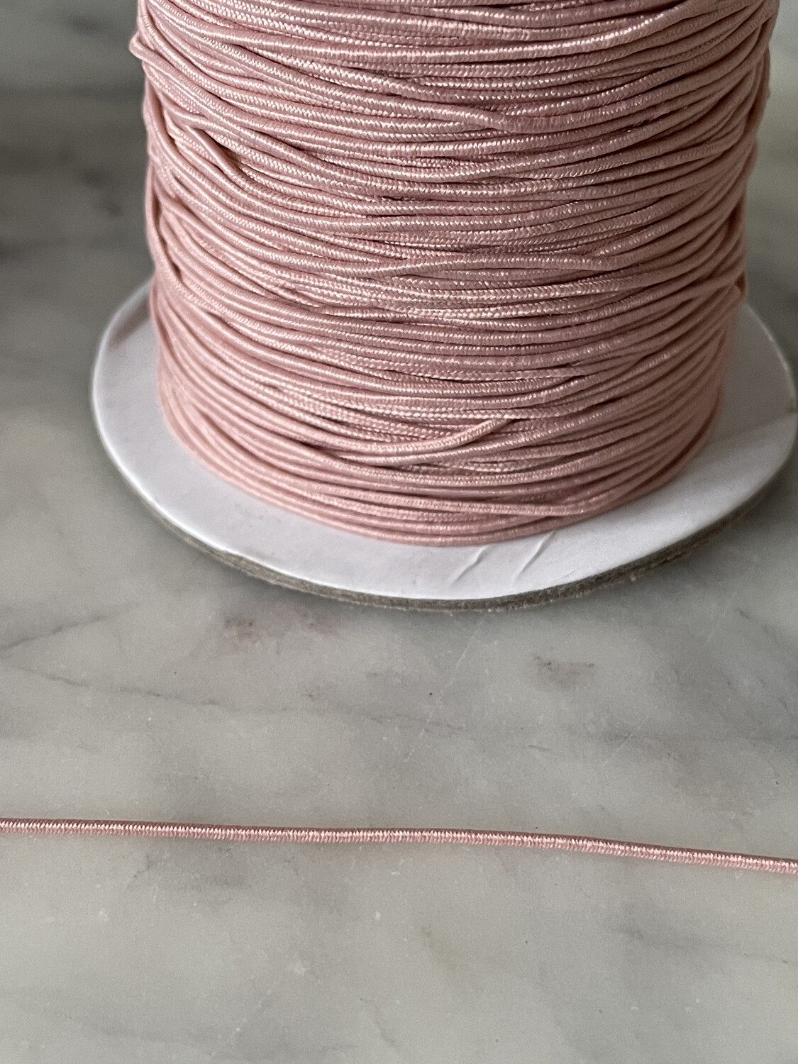 Elastisch touw oudroze  1mm