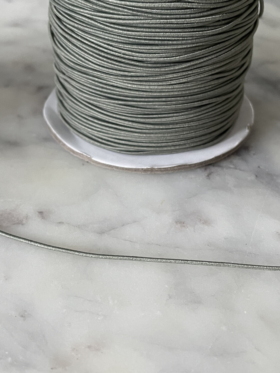 Elastisch touw olijfgroen 1mm