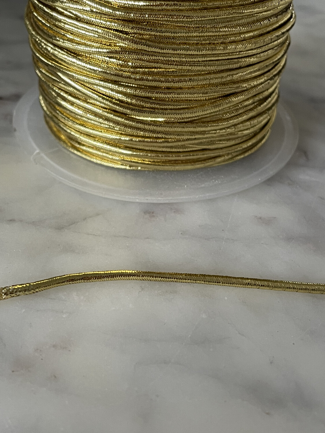 Elastisch touw goud 2 mm