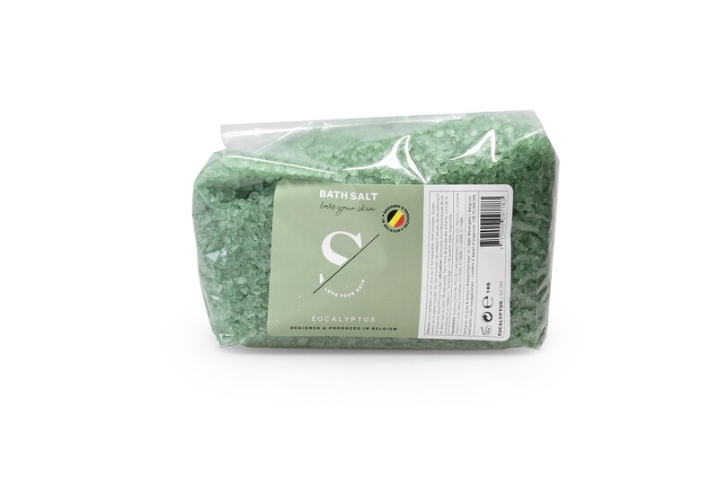 Los Grof zout per kilo - eucalyptus groen